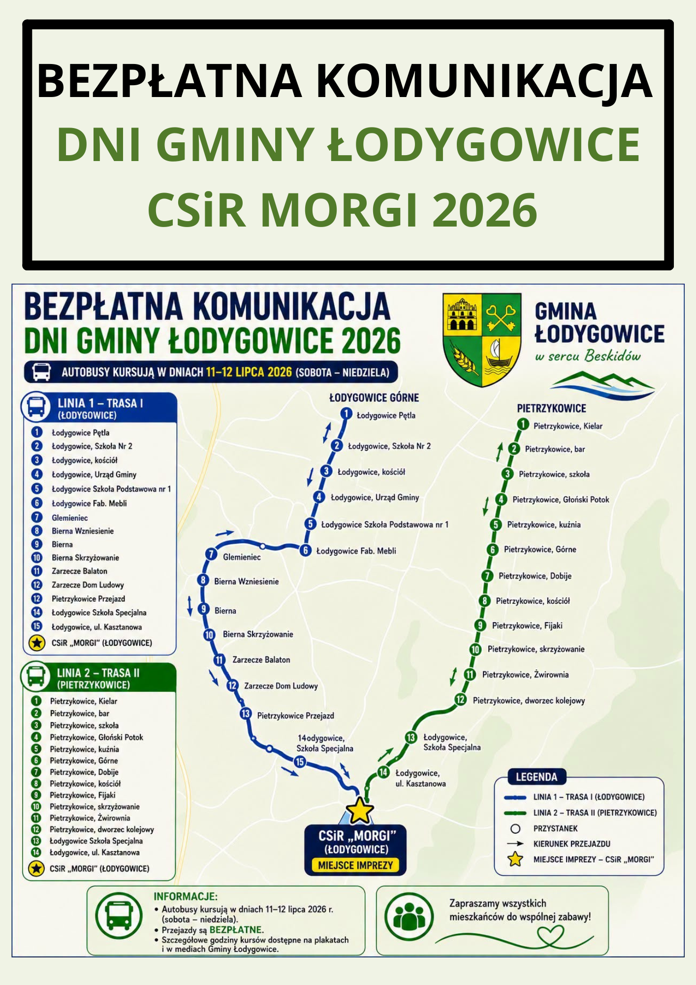 Bezpłatna komunikacja DNI GMINY ŁODYGOWICE do druku