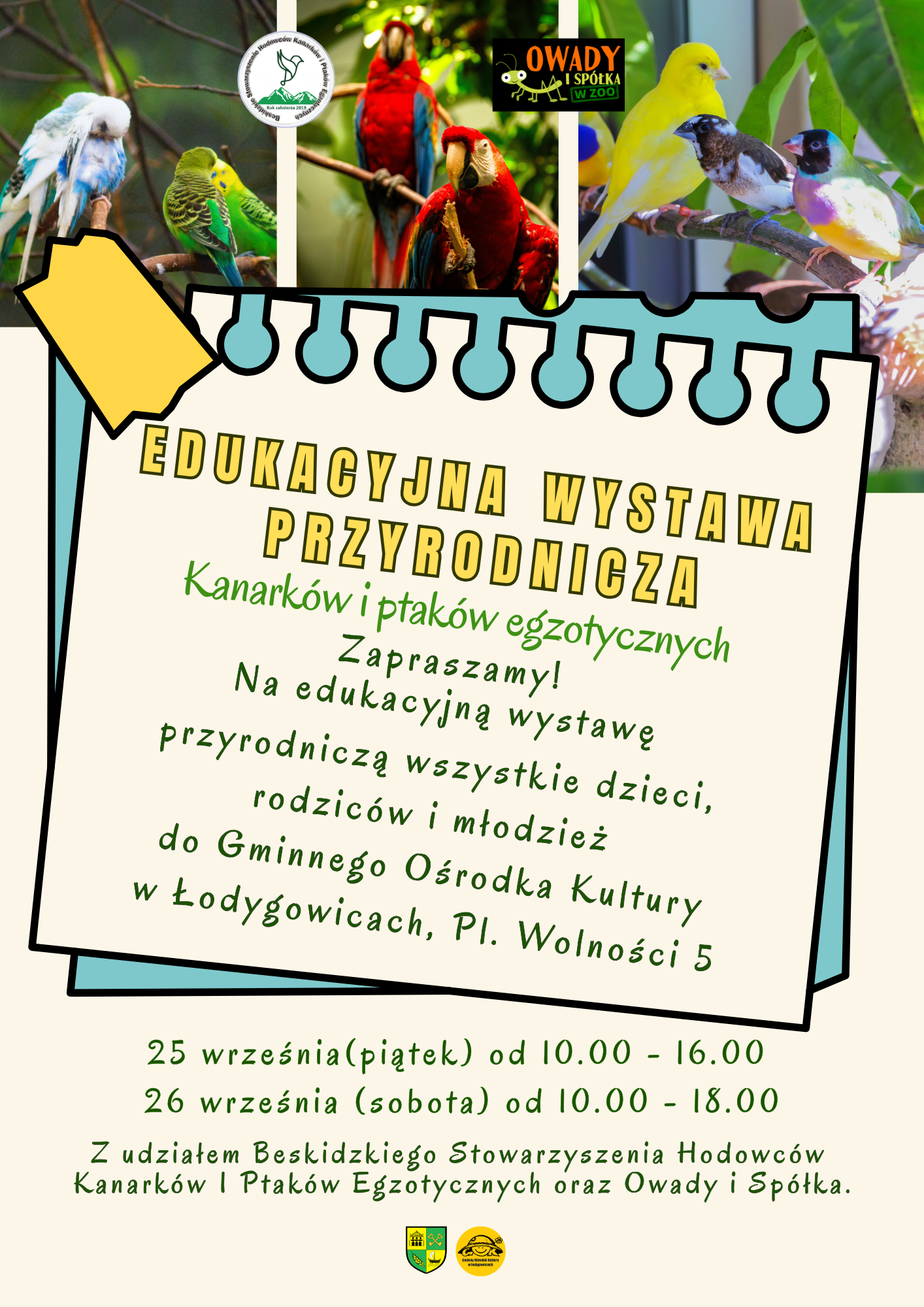 EDUKACYJNA WYSTAWA PTAKÓW wrzesień 2026