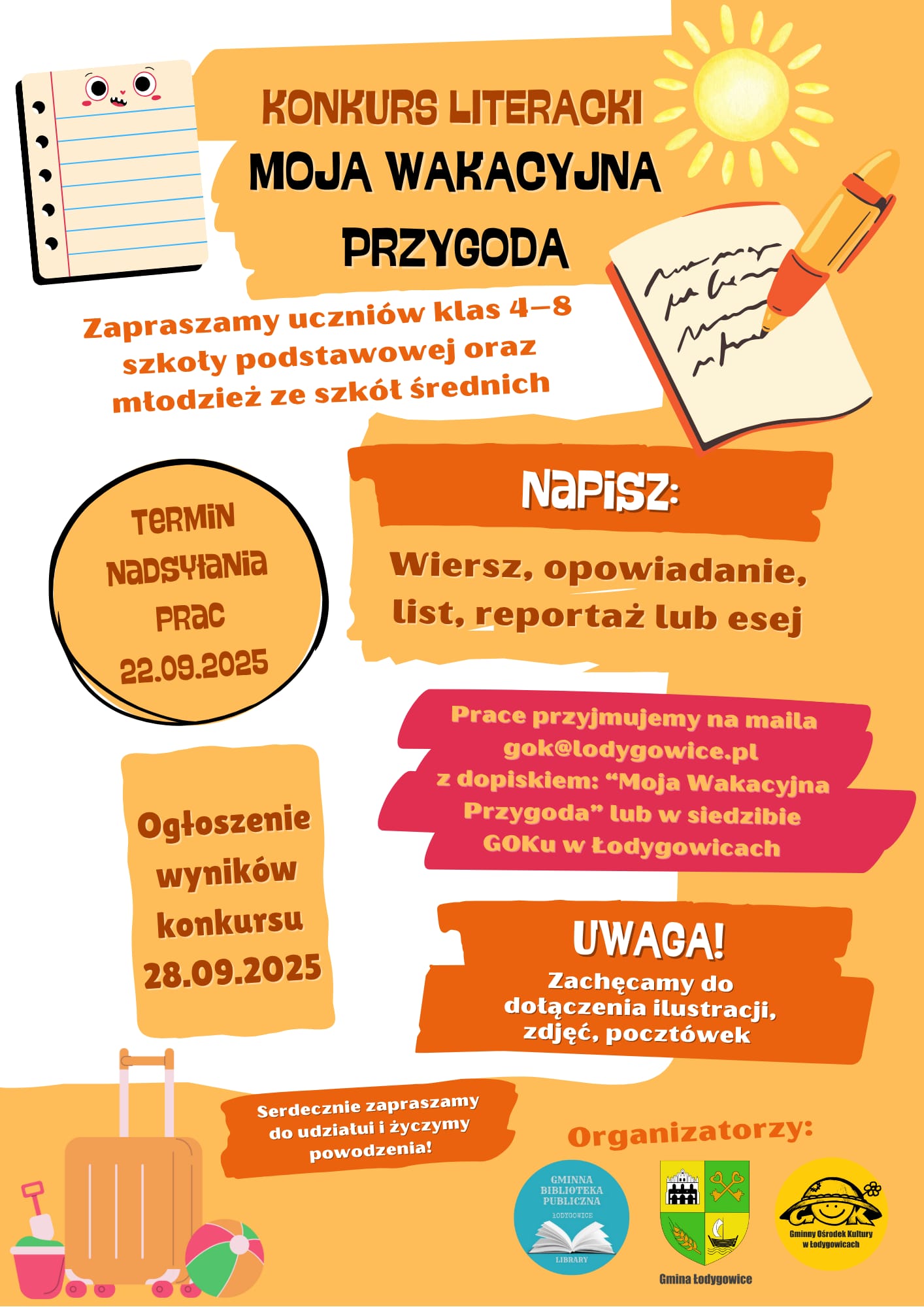 KONKURS WAKACYJNY LITERACKI