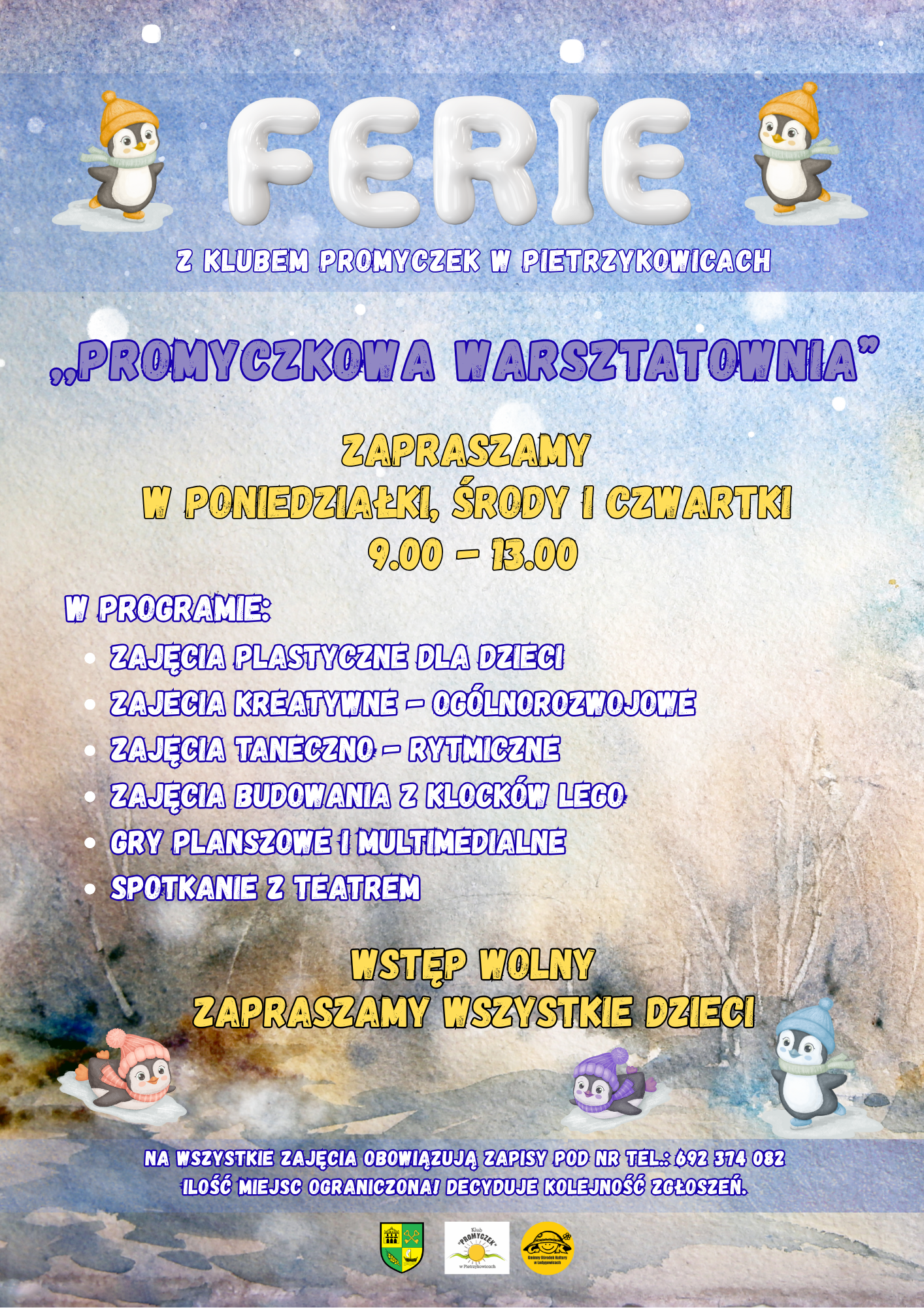 PLAKAT FERIE PROMYCZEK 2026