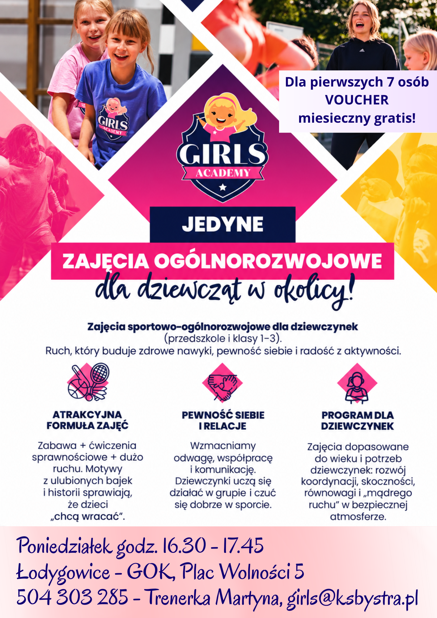 PLAKAT Girls Academy ŁODYGOWICE