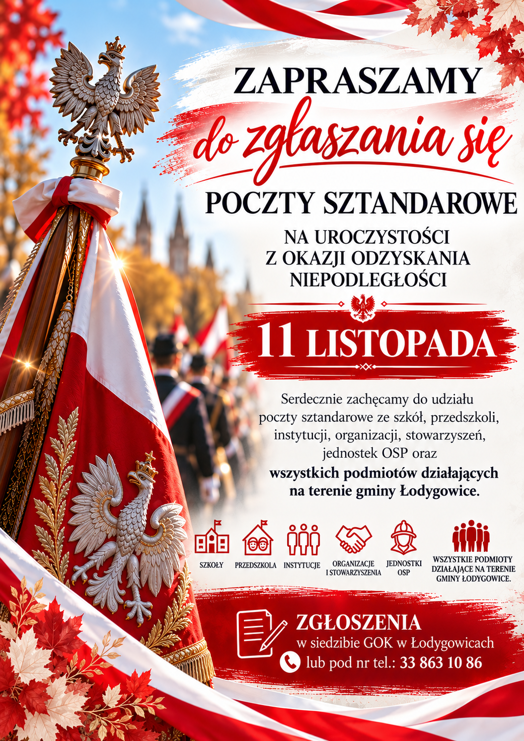 poczty sztandarowe - 11 listopada 2026