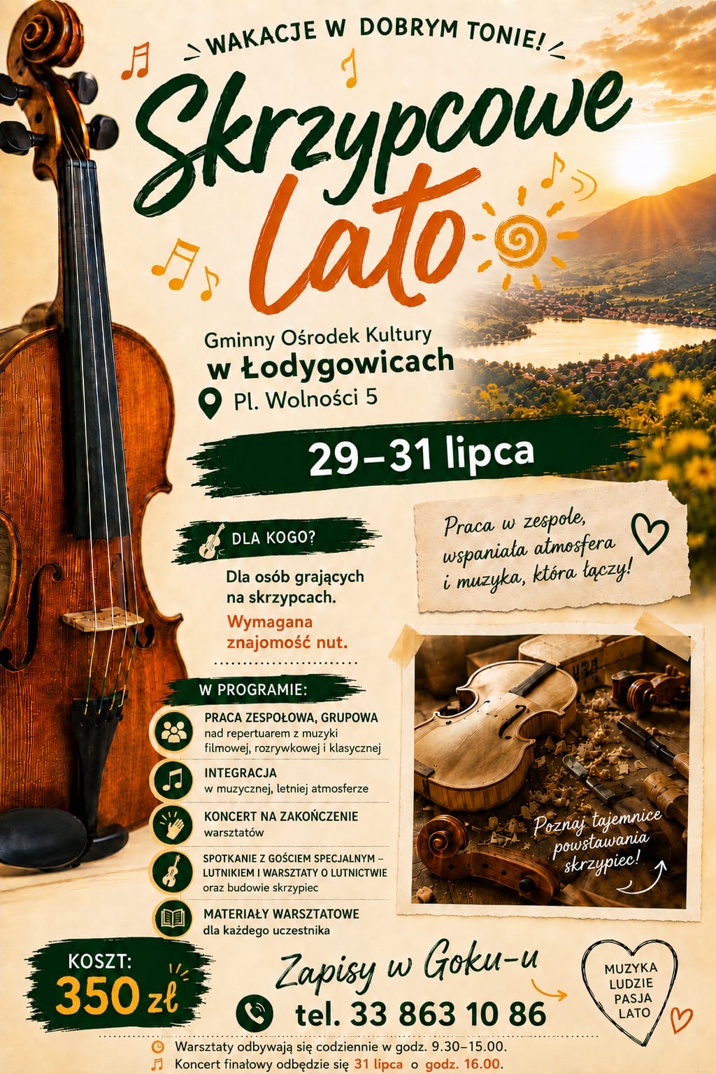 wakacje - skrzypce