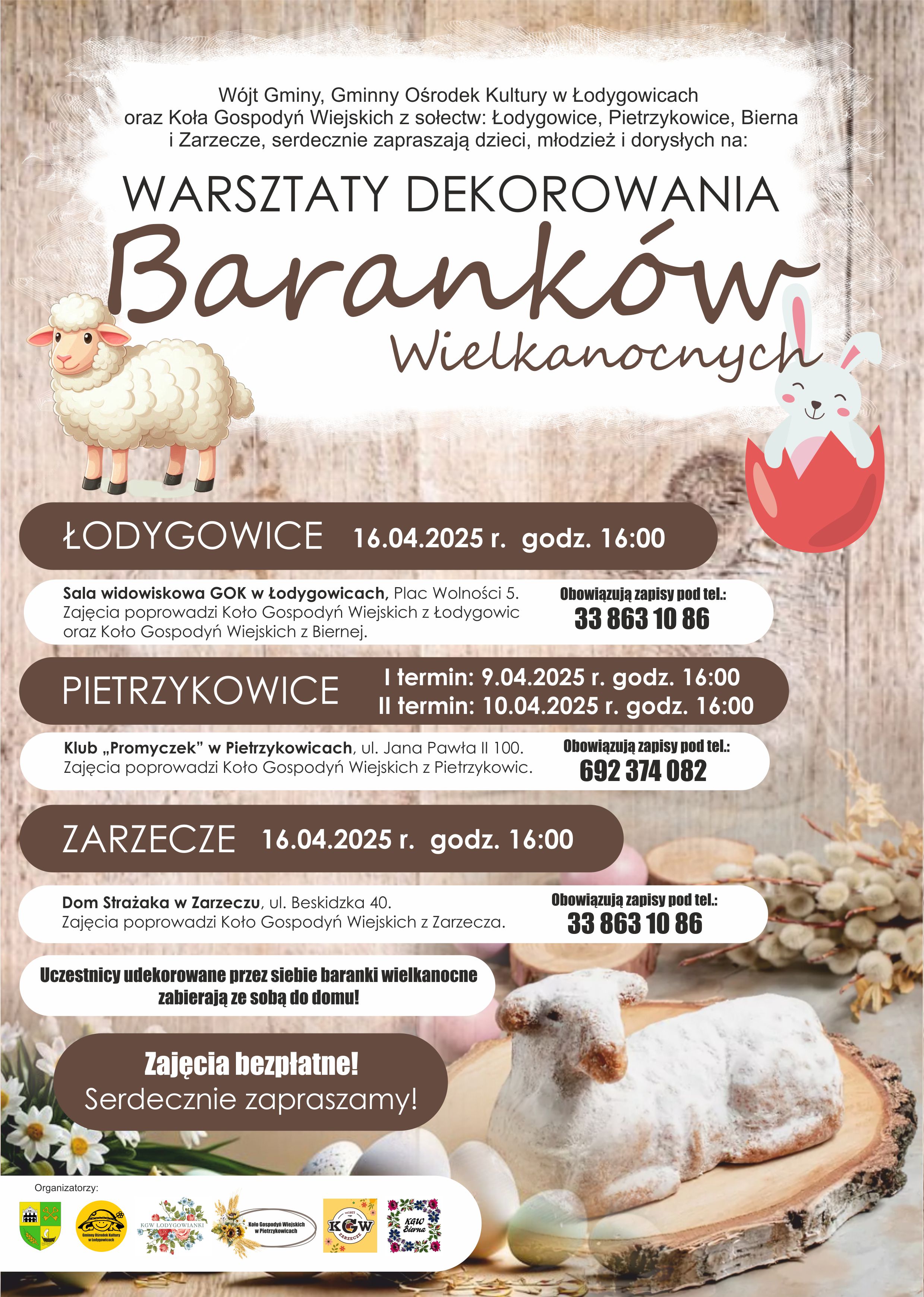 warsztaty dekorowania baranków  do druku