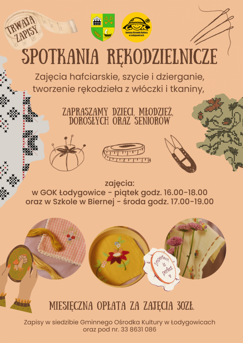ZAJĘCIA RĘKODZIELNICZE DLA WSZYSTKICH INTEGRACYJNE RÓWNIEŻ W DAWNEJ SZKOLE W BIERNEJ ZAPRASZAMY!!!