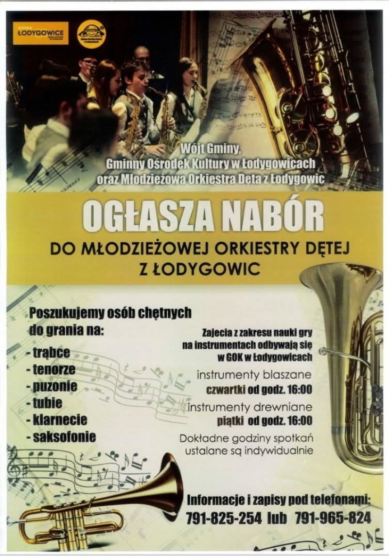 NABÓR DO MŁODZIEŻOWEJ ORKIESTRY DĘTEJ SERDECZNIE ZAPRASZAMY
