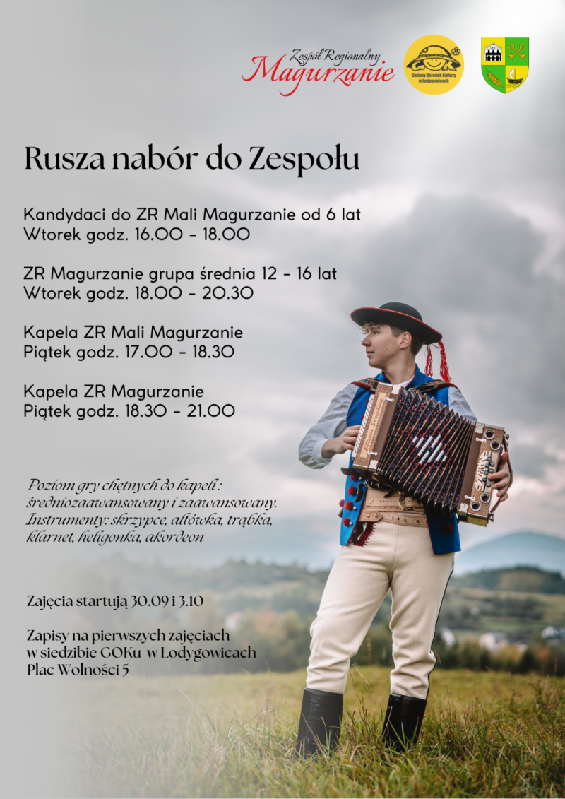 TRWA NABÓR DO ZR MAGURZANIE SERDECZNIE ZAPRASZAMY NA ZAJĘCIA