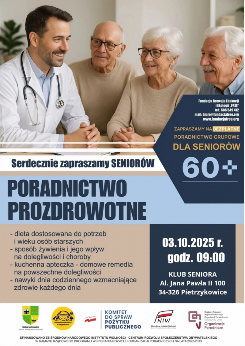 SPOTKANIE DLA SENIORÓW W KLUBIE PROMYCZEK W PIETRZYKOWICACH