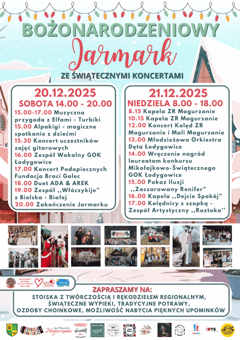 JARMARK BOŻONARODZENIOWY 2025 SERDECZNIE ZAPRASZAMY !!!