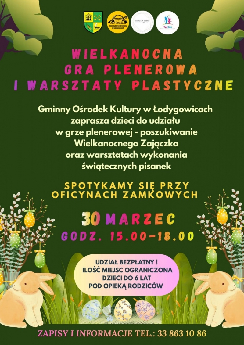Wielkanocna GRA PLENEROWA ZAPRASZAMY WSZYSTKIE DZIECI