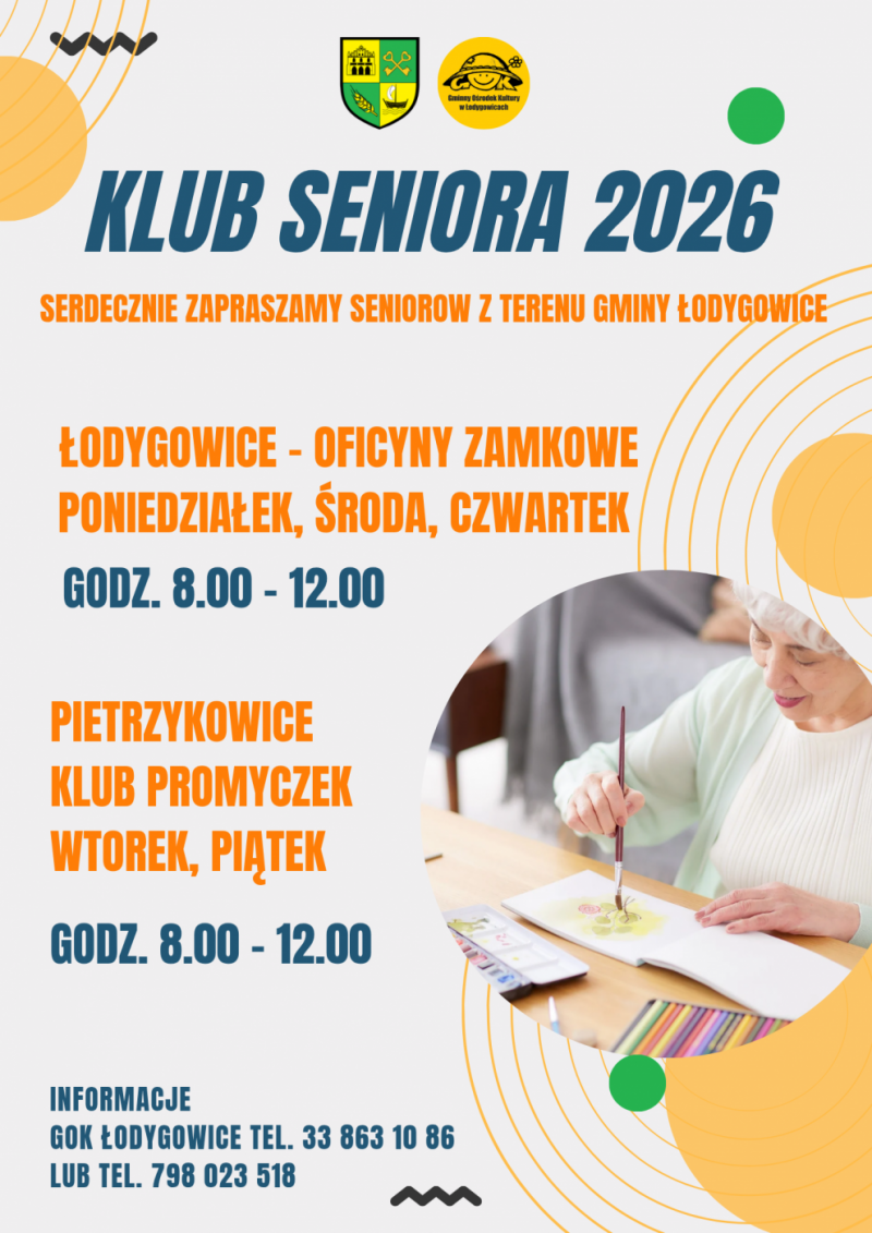 KLUB SENIORA ZAPRASZA DO UDZIAŁU W ZAJĘCIACH