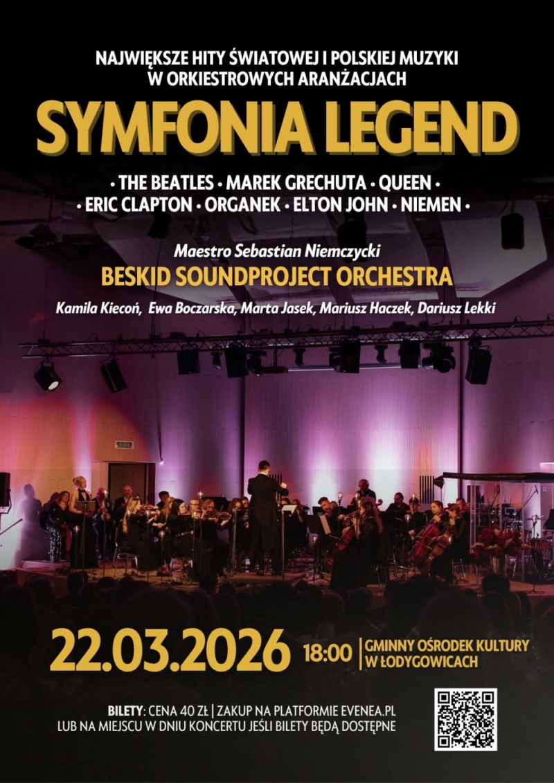NIEZWYKŁY KONCERT JUŻ 22 MARCA, GODZ. 18.00 SYMFONIA LEGEDN BILETY W SPRZEDAŻY ZAPRASZAMY