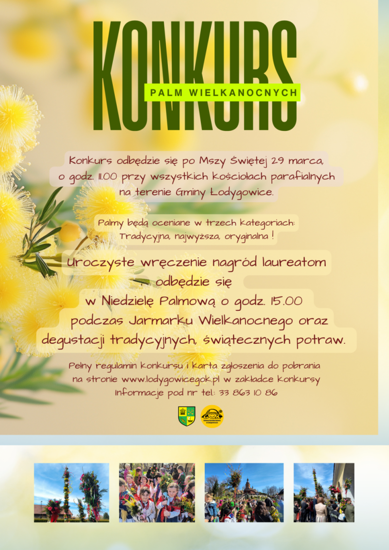 REGULAMIN KONKURSU PALM WIELKANOCNYCH