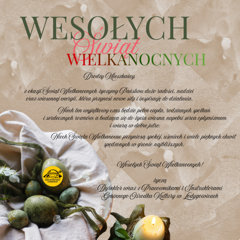 Wesołych Świąt Wielkanocnych!