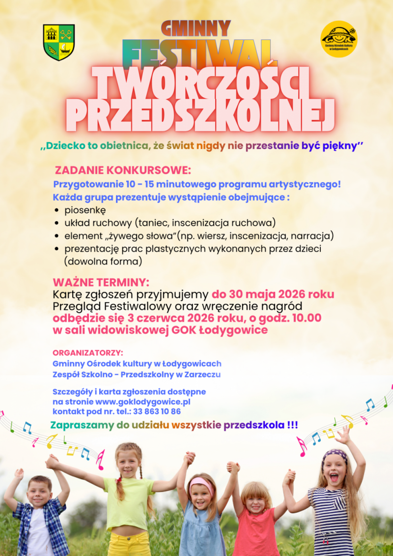 Gminny Festiwal Twórczości Przedszkolnej