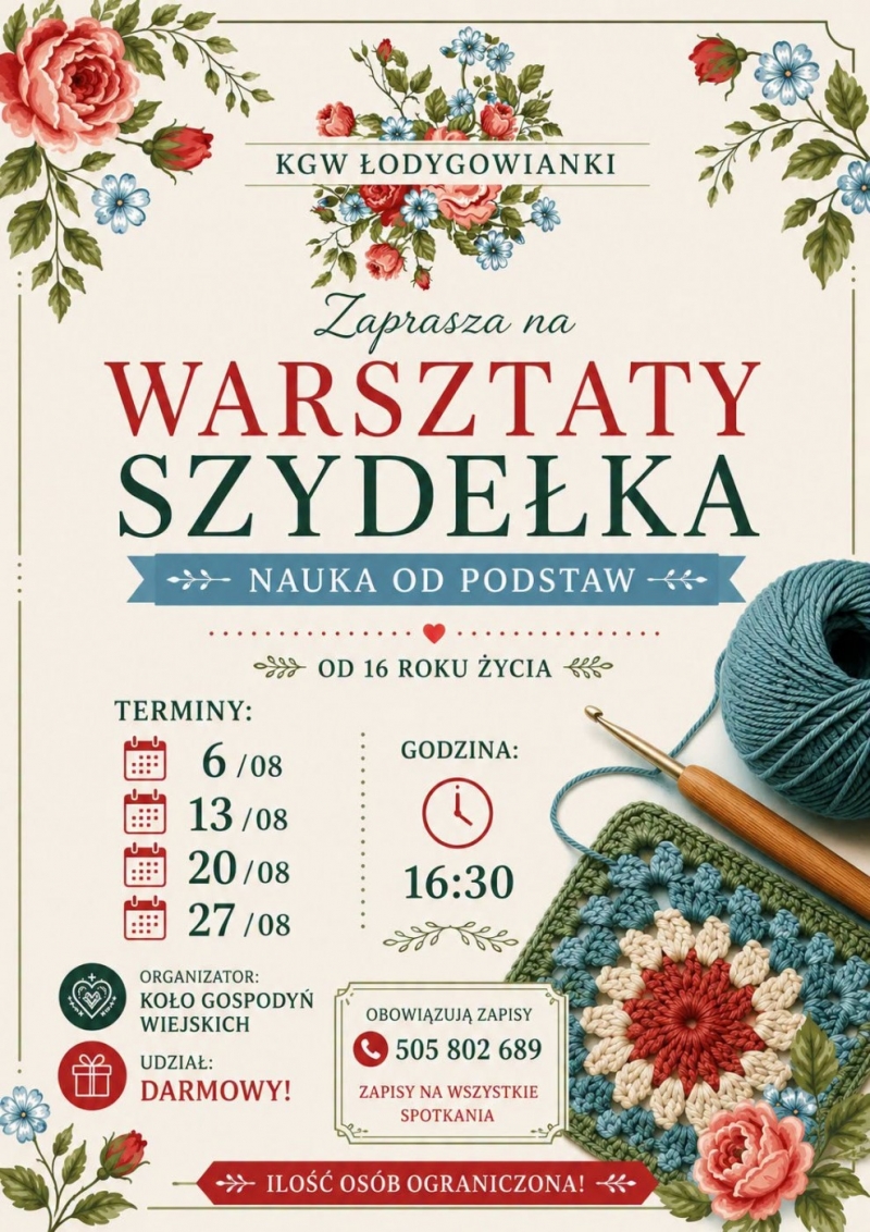 Warsztaty Szydełkowania z KGW 