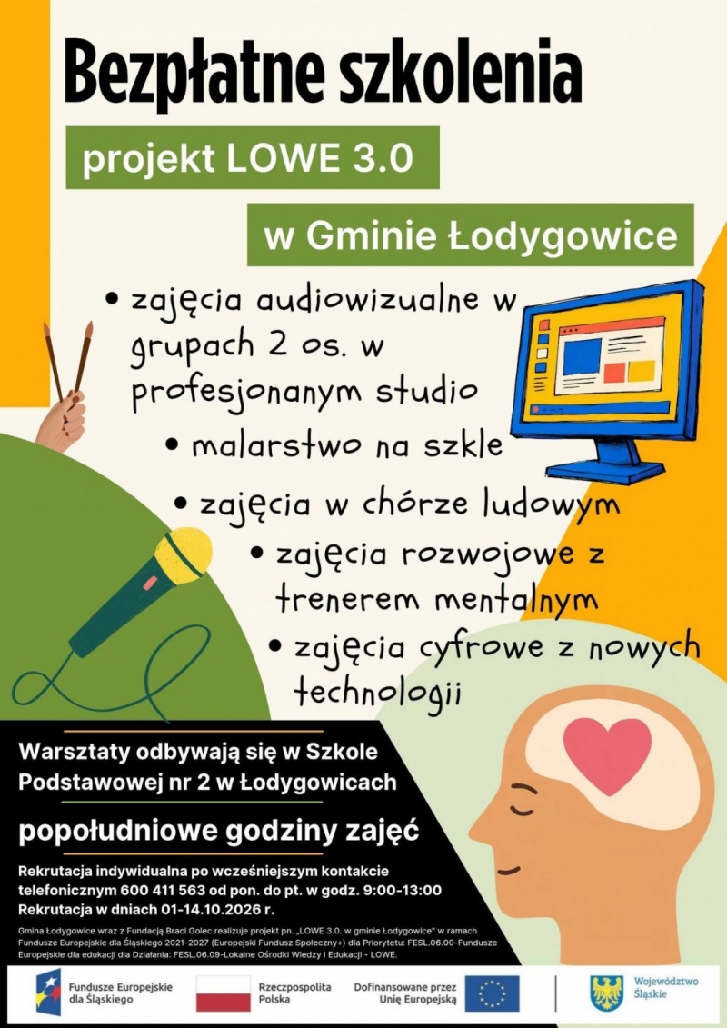 Bezpłatne szkolenia! Projekt LOWE 3.0