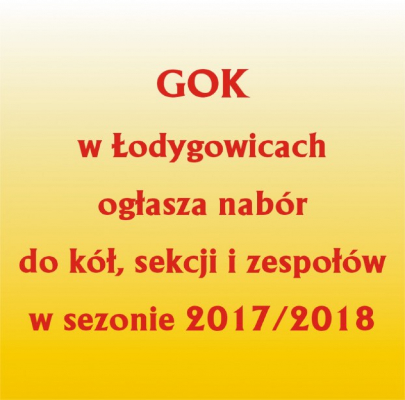 Nabór do kół, sekcji i zespołów