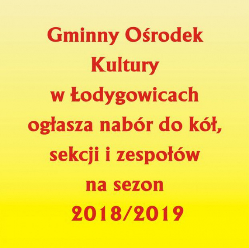 Nabór do kół, sekcji i zespołów