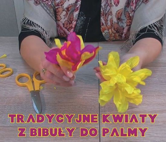 Tradycyjne kwiaty z bibuły do Palmy