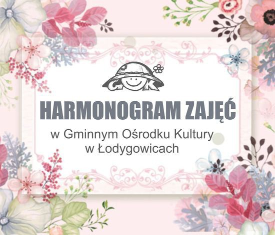 Harmonogram zajęć w GOK