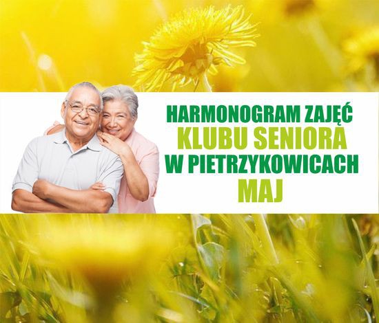 Plan zajęć Klubu Seniora w Pietrzykowicach