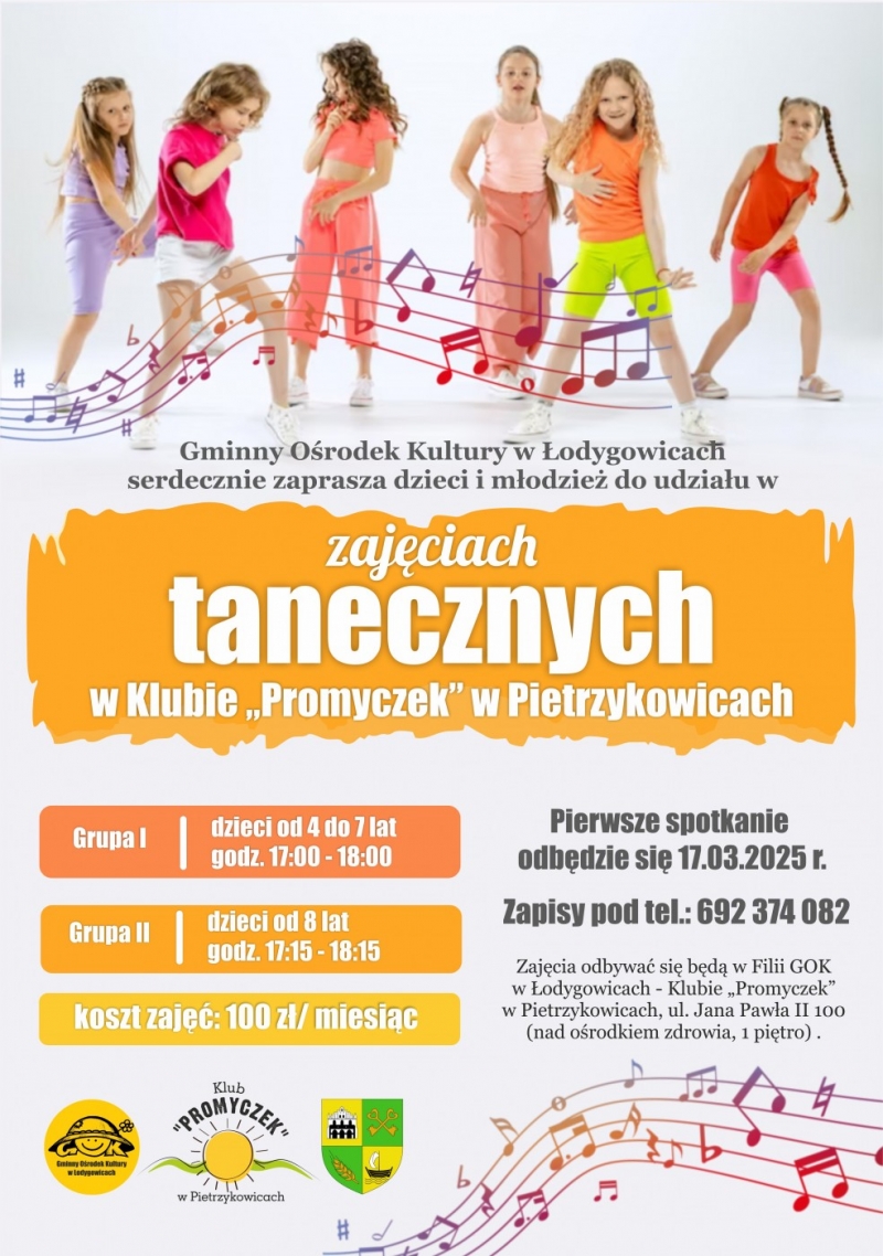 ZAJĘCIA TANECZNE W KLUBIE GOKu PROMYCZEK W PIETRZYKOWICACH