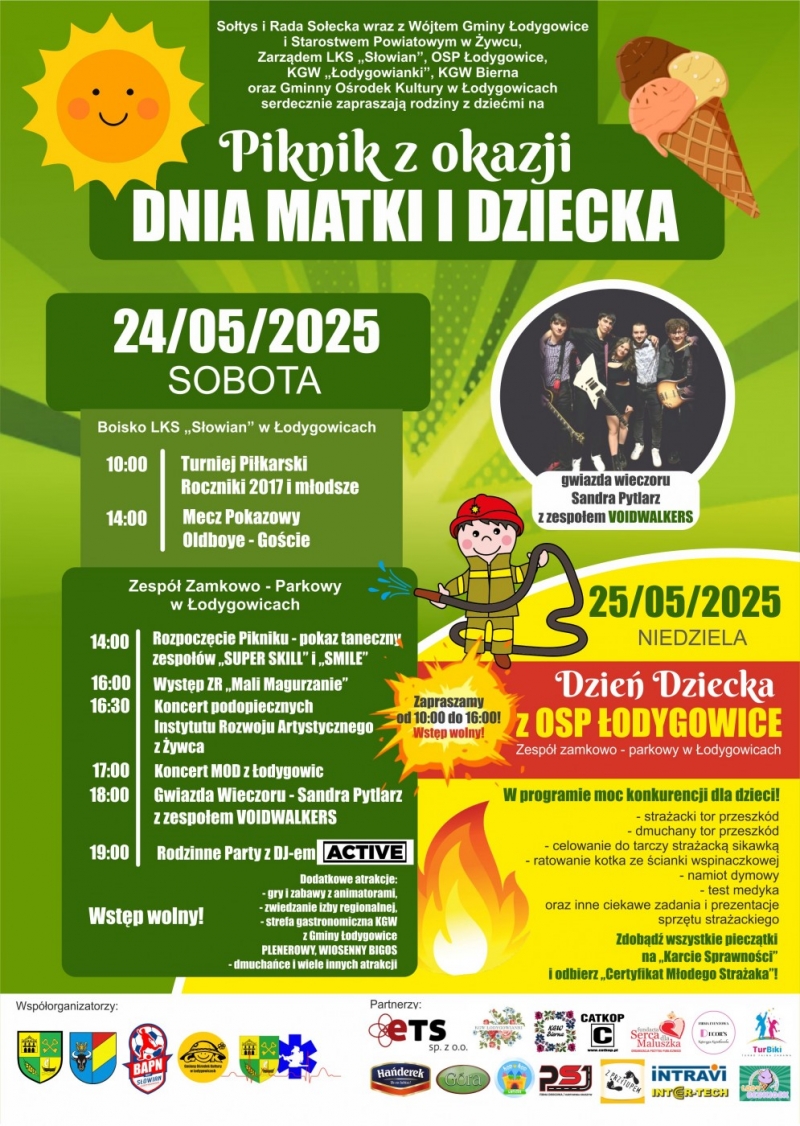 PIKNIK Z OKAZJI DNIA MATKI I DZIECKA 24 - 25 MAJA SERDECZNIE ZAPRASZAMY